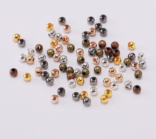Spacer Beads, Metal Ball beads, Spacer Ball Beads, 2-10mm Round