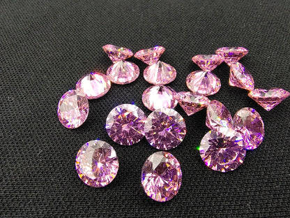 4-14mm,  Cubic Zircon Beads, Round ,50 pcs