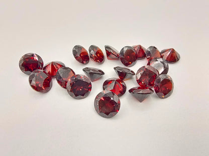 4-14mm,  Cubic Zircon Beads, Round ,50 pcs