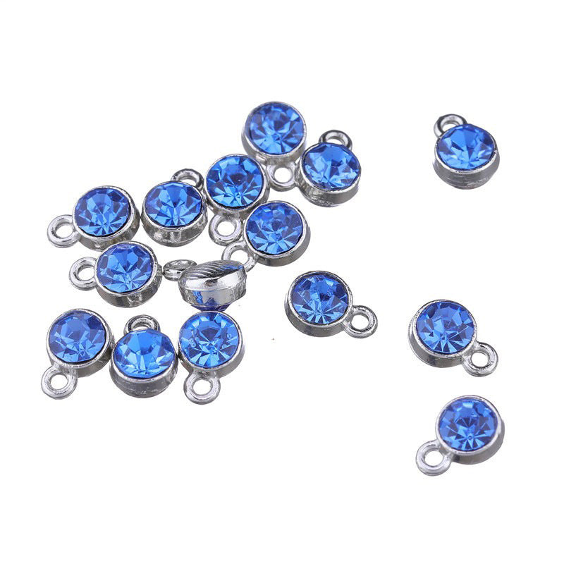 Rhinestone Charms Pendants 7x10mm, 100pcs