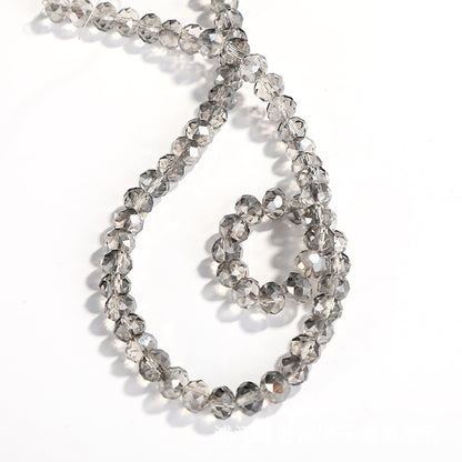4mm,6mm, 8mm, 10mm Electroplated Metallic color Roundelle Glass beads, 50 strands