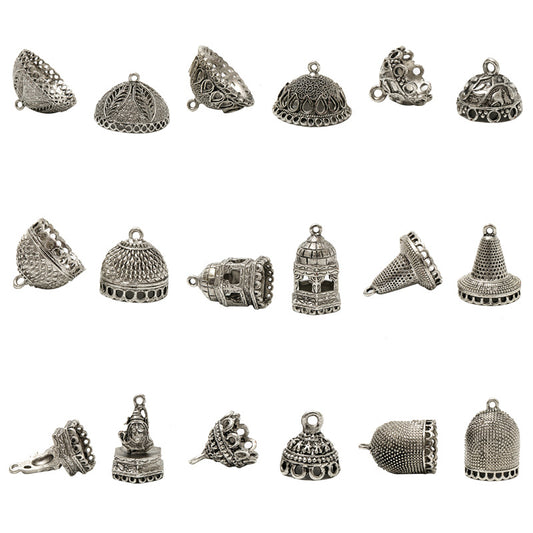 Larger Bail Caps Large Cone Caps, Metal Caps, 50pcs