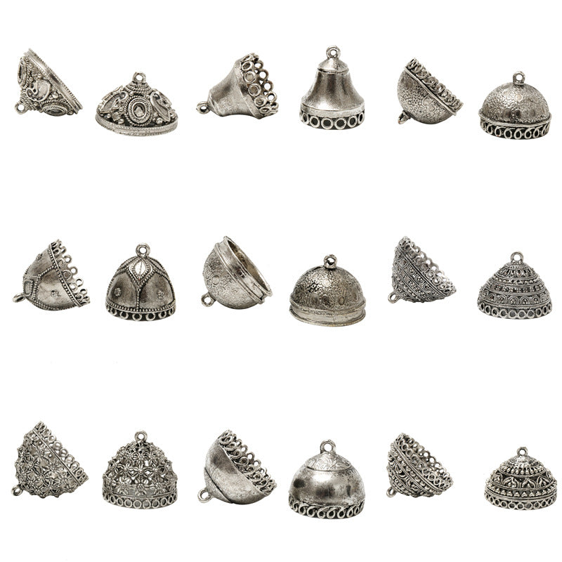 Larger Bail Caps Large Cone Caps, Metal Caps, 50pcs