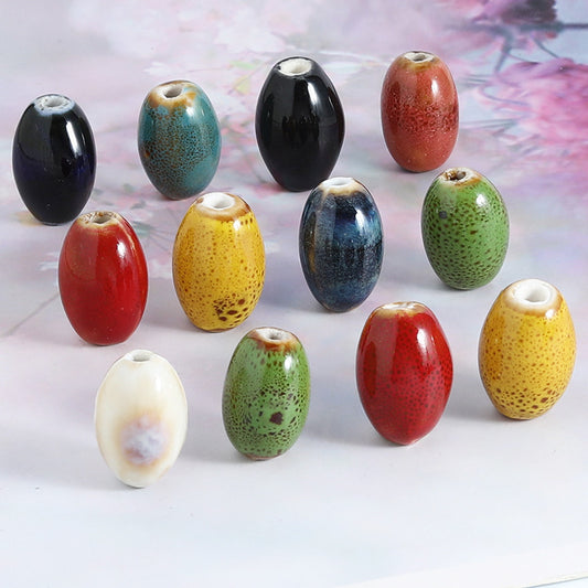 Ceramic Beads, Oval, 20mm,  100pcs