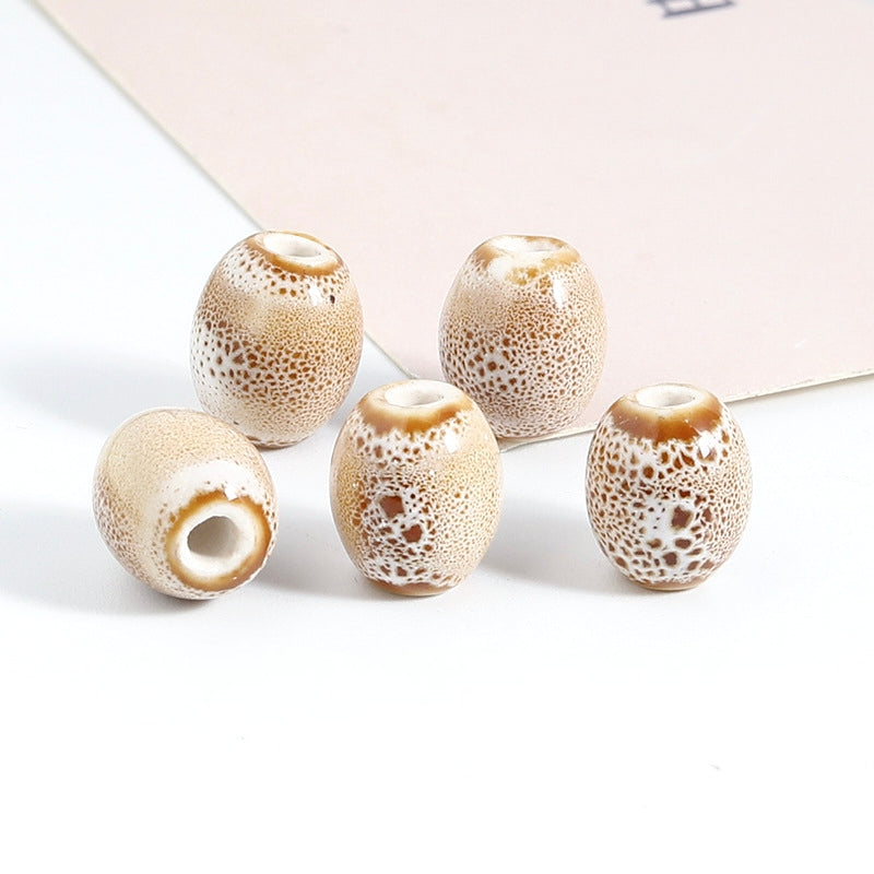 Ceramic Beads, Oval, 12.5mm,  200pcs