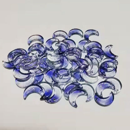 Moon Glass Beads,  11*16mm, 500pcs