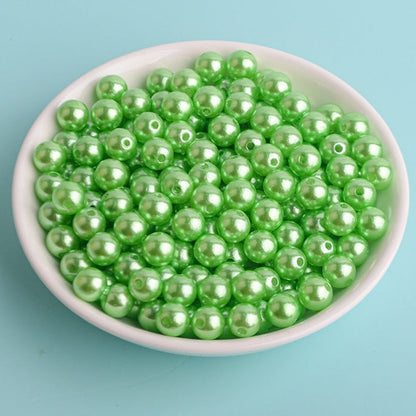 Acrylic Pearls, with holes, 4-12mm, 500 grams