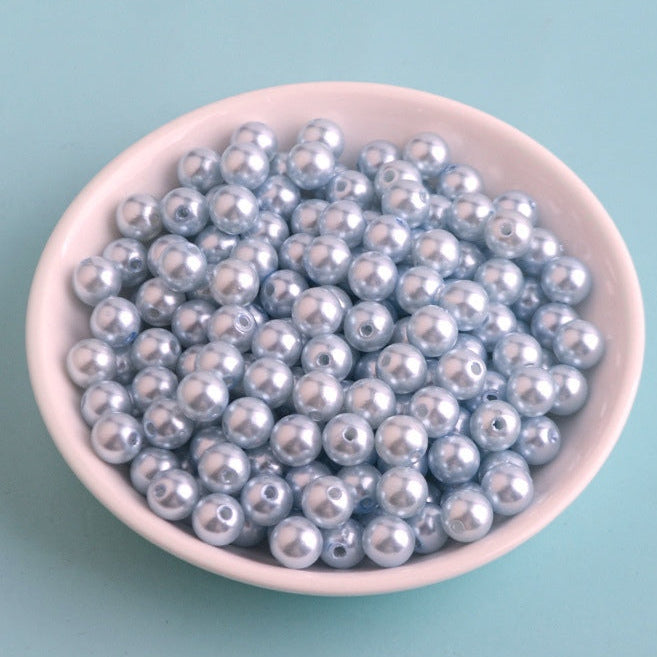 Acrylic Pearls, with holes, 4-12mm, 500 grams