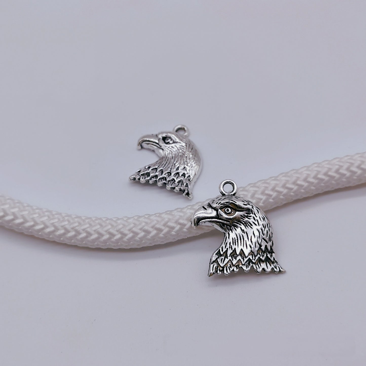Antique Silver Eagle head Charms pendant, 30pcs
