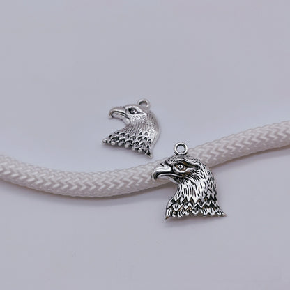 Antique Silver Eagle head Charms pendant, 30pcs