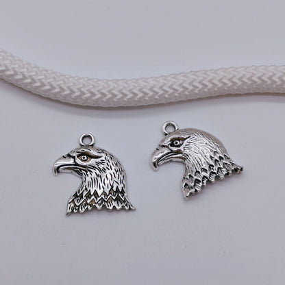 Antique Silver Eagle head Charms pendant, 30pcs