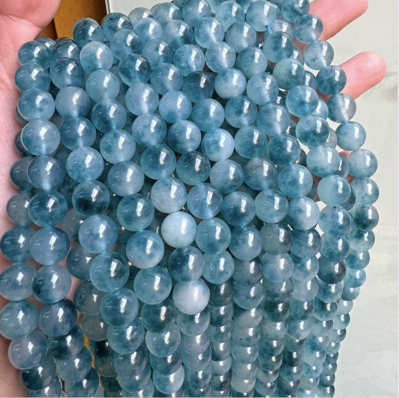 Blue Chalcedony Gemstone Beads 6mm-14mm,1strand