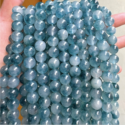 Blue Chalcedony Gemstone Beads 6mm-14mm,1strand