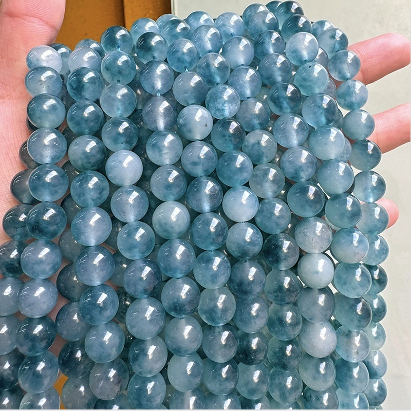 Blue Chalcedony Gemstone Beads 6mm-14mm,1strand