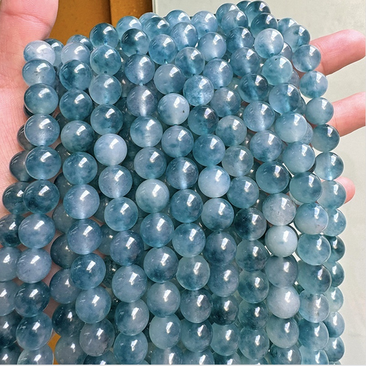 Blue Chalcedony Gemstone Beads 6mm-14mm