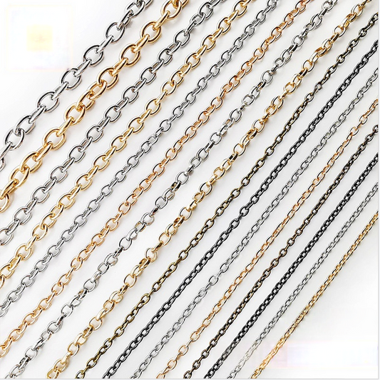 Iron Cable Chain, 4-5mm, 10 meters