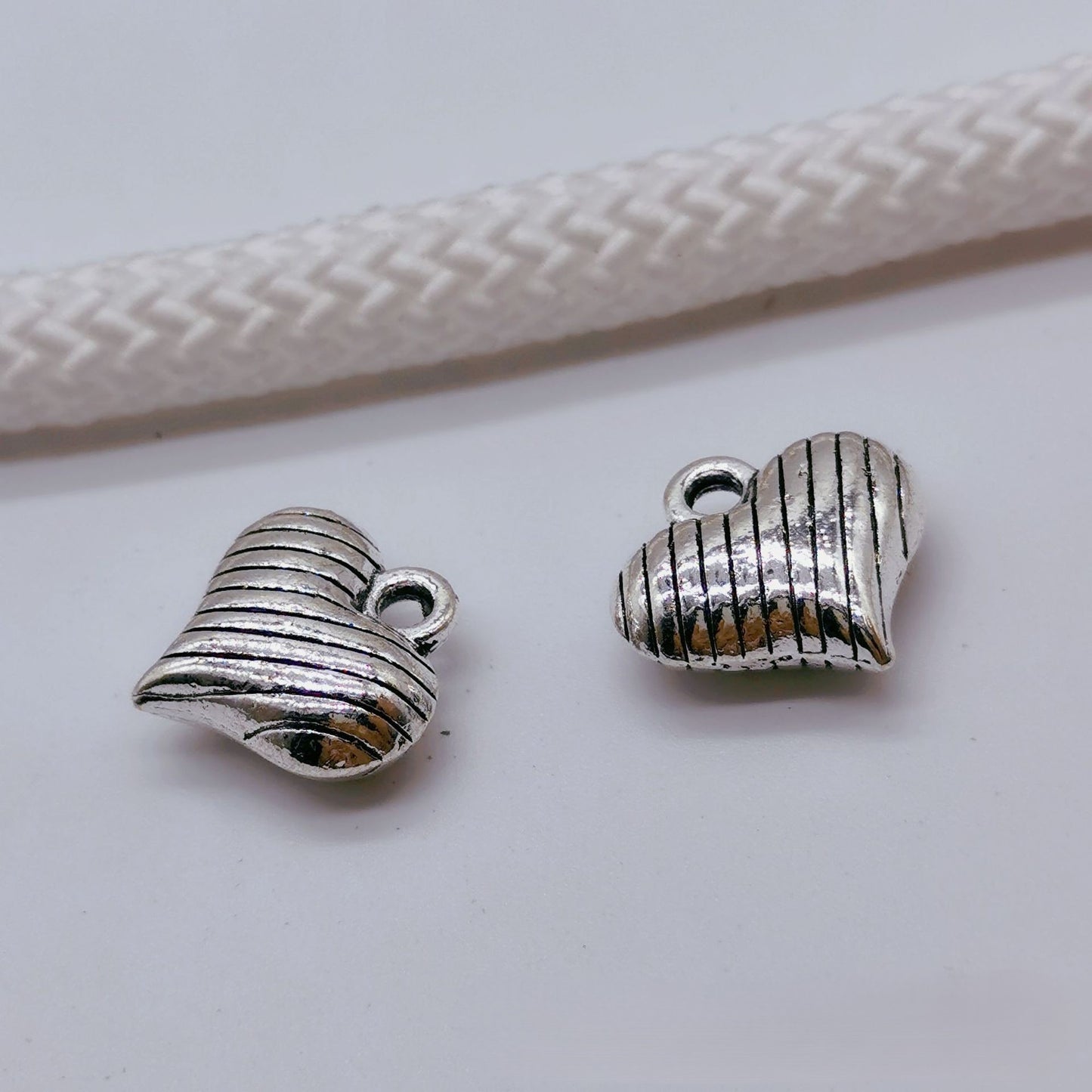 Antique Silver Heart Charms Pendant, 150pcs