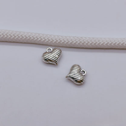 Antique Silver Heart Charms Pendant, 150pcs