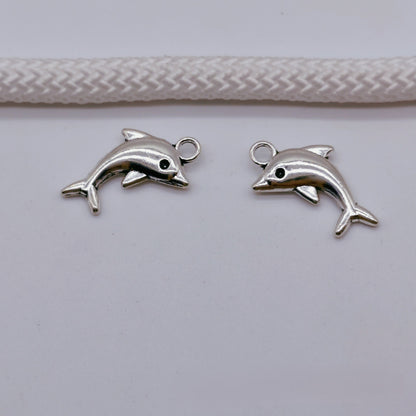 Antique Silver Dolphin Charms Pendant, 200pcs