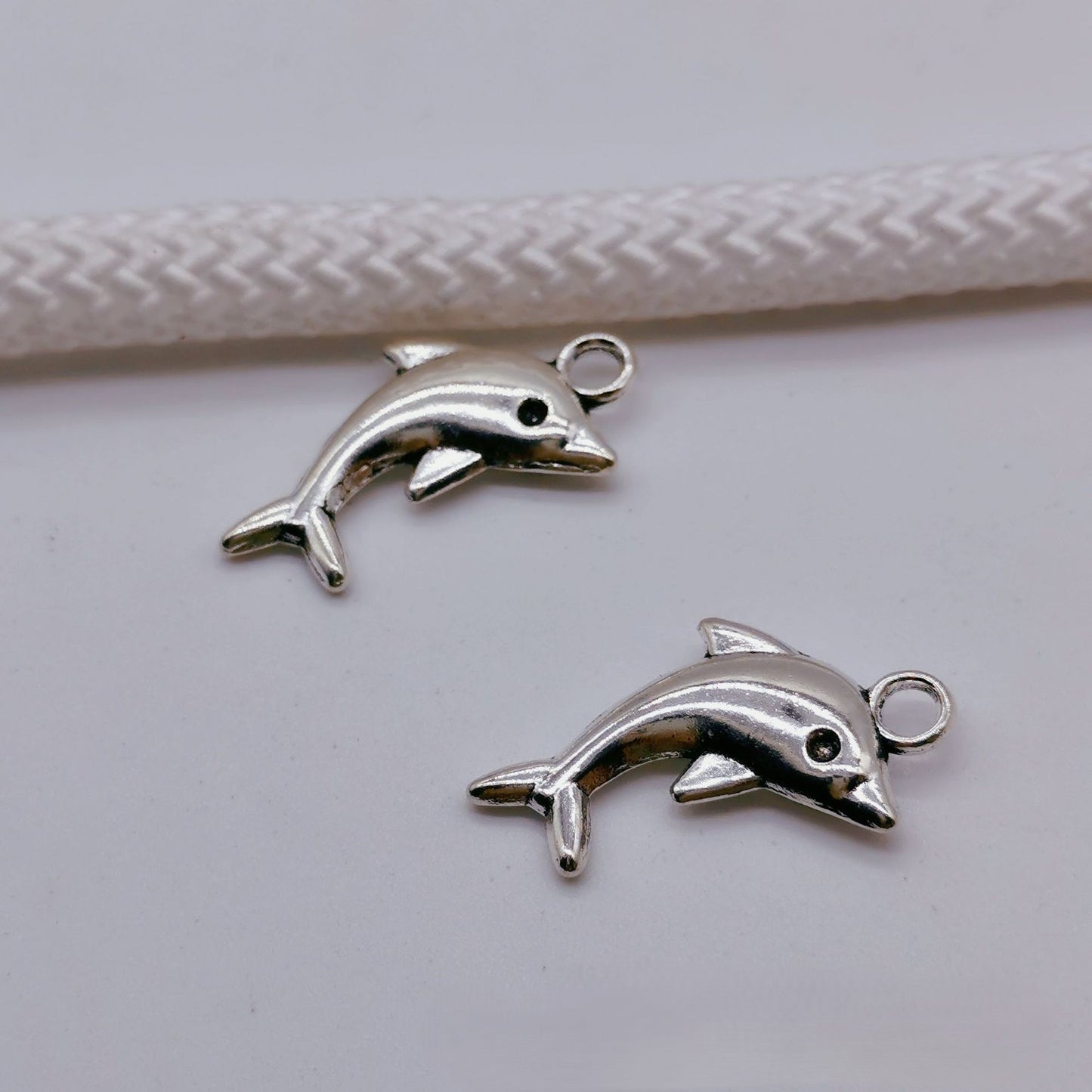 Antique Silver Dolphin Charms Pendant, 200pcs