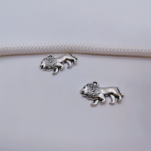 Antique Silver Lion Charms Pendant, 200pcs