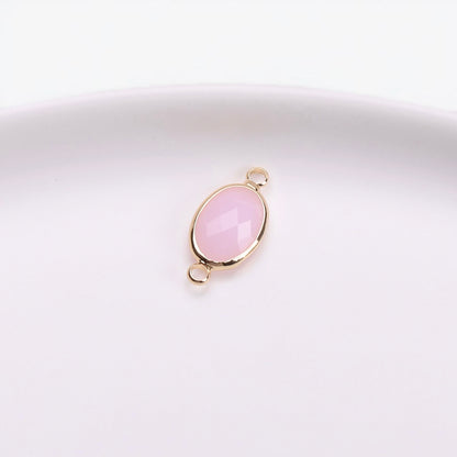 Birthstone charms, Ellipse Rhinestone Charms Pendants, 15-25mm, 100pcs