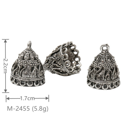 Larger Bail Caps Large Cone Caps, Metal Caps, 50pcs
