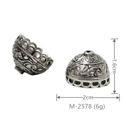 Larger Bail Caps Large Cone Caps, Metal Caps, 50pcs