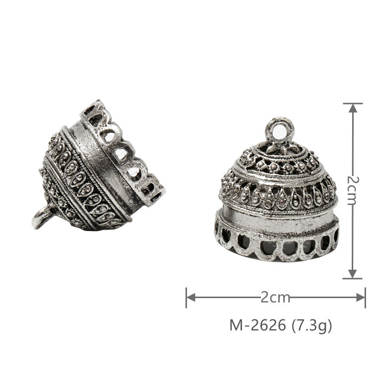 Larger Bail Caps Large Cone Caps, Metal Caps, 50pcs
