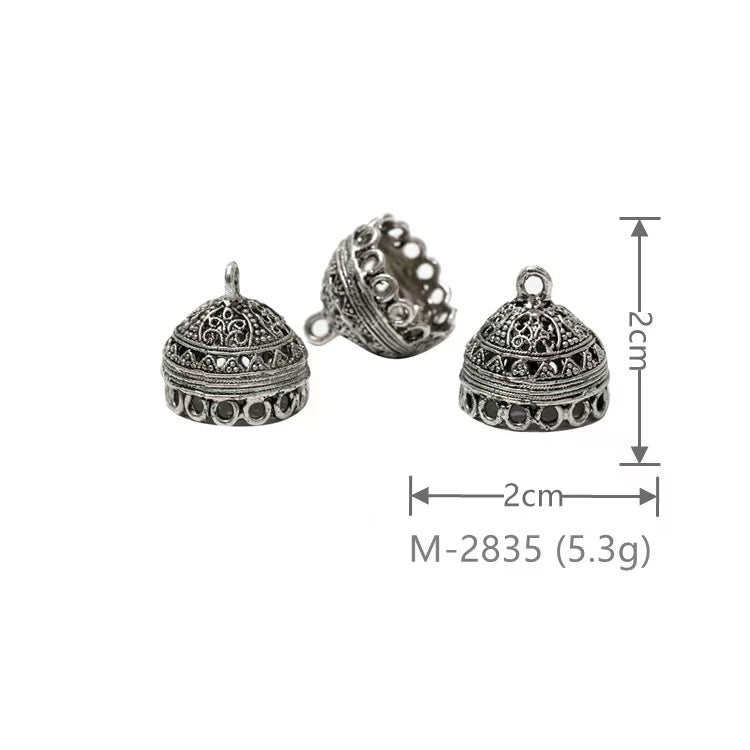 Larger Bail Caps Large Cone Caps, Metal Caps, 50pcs
