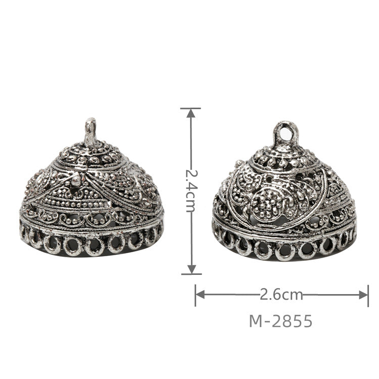 Larger Bail Caps Large Cone Caps, Metal Caps, 50pcs