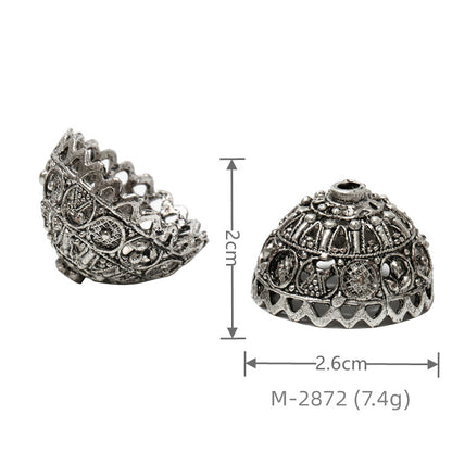 Larger Bail Caps Large Cone Caps, Metal Caps, 50pcs