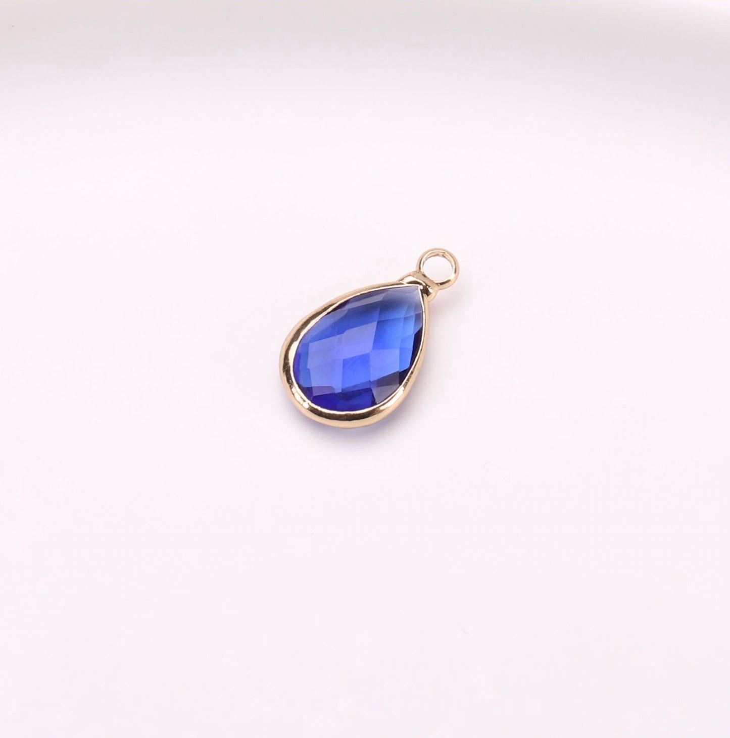Birthstone charms, Teardoops Rhinestone Charms Pendants, 12-22mm, 100pcs