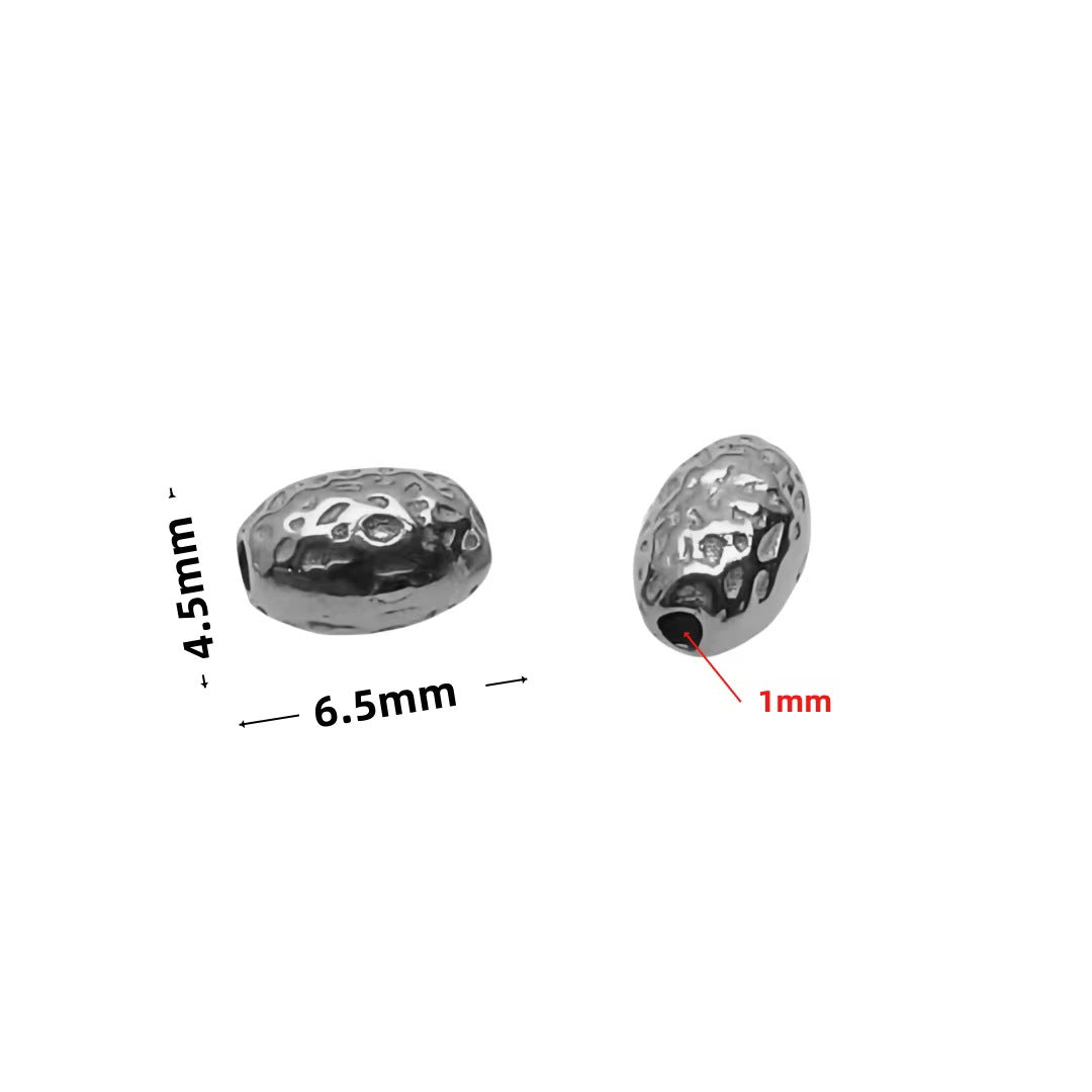 Stainless Steel Spacer Beads, 10pcs