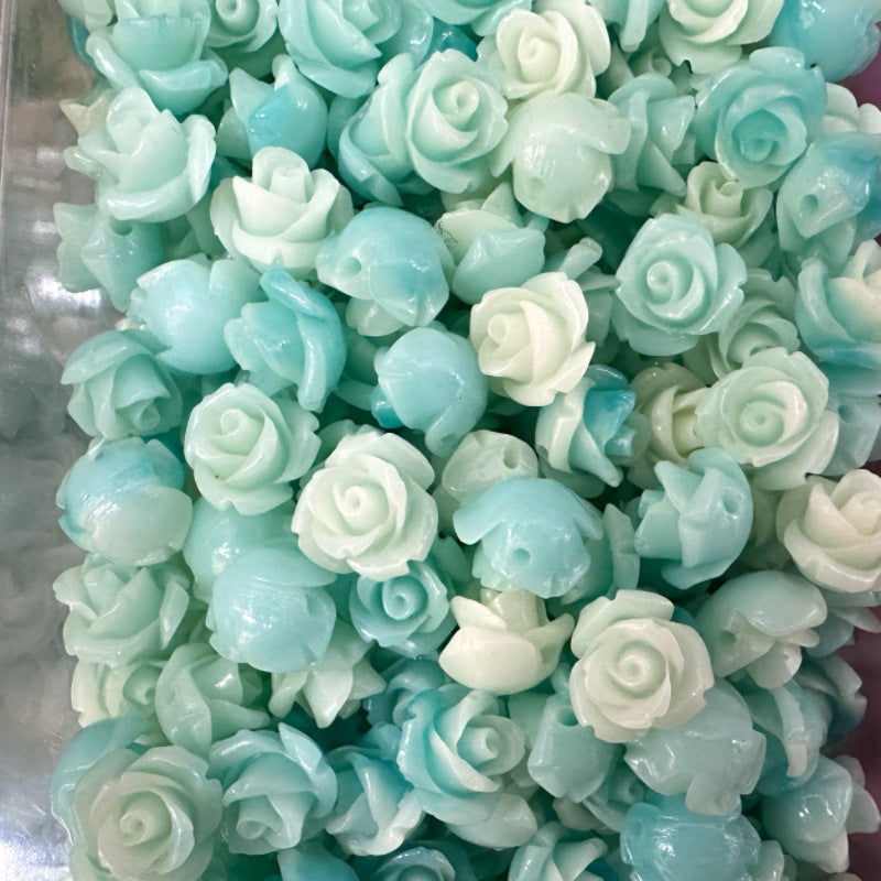 Shell powder flower beads, Shell Beads, Rose beads, Flower Beads, 6mm, 10mm 200pcs
