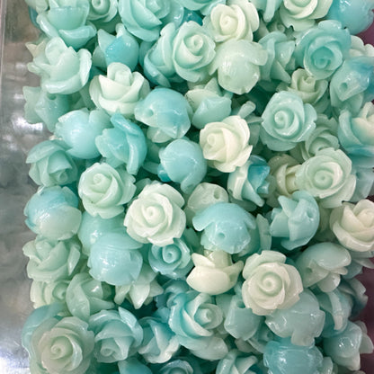 Shell powder flower beads, Shell Beads, Rose beads, Flower Beads, 6mm, 10mm 200pcs