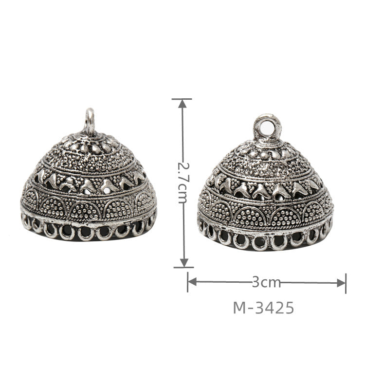 Larger Bail Caps Large Cone Caps, Metal Caps, 50pcs
