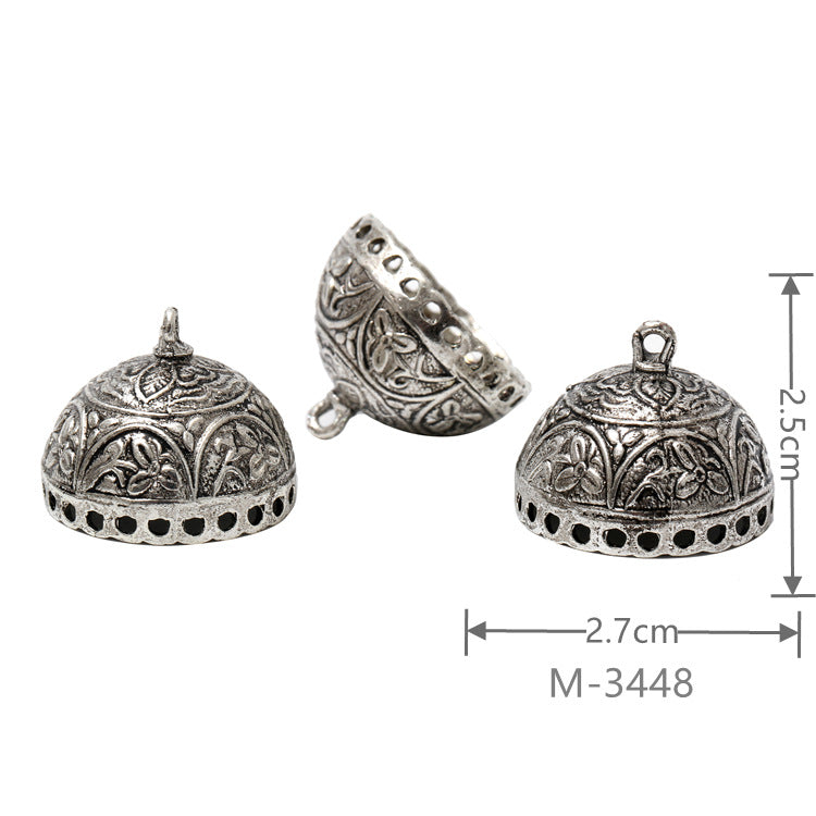 Larger Bail Caps Large Cone Caps, Metal Caps, 50pcs