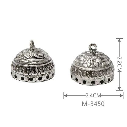 Larger Bail Caps Large Cone Caps, Metal Caps, 50pcs