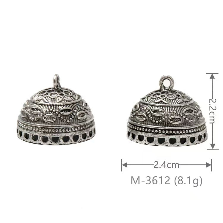 Larger Bail Caps Large Cone Caps, Metal Caps, 50pcs
