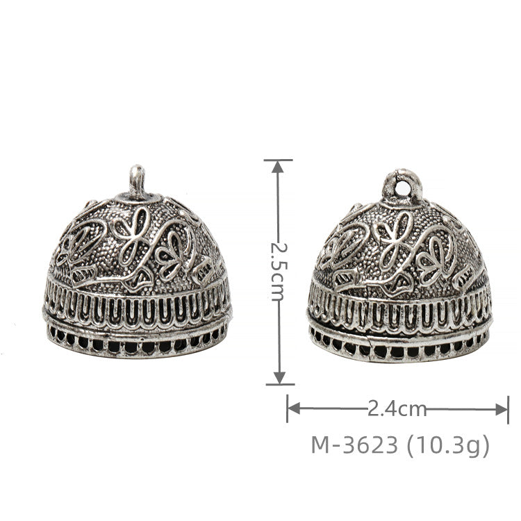 Larger Bail Caps Large Cone Caps, Metal Caps, 50pcs