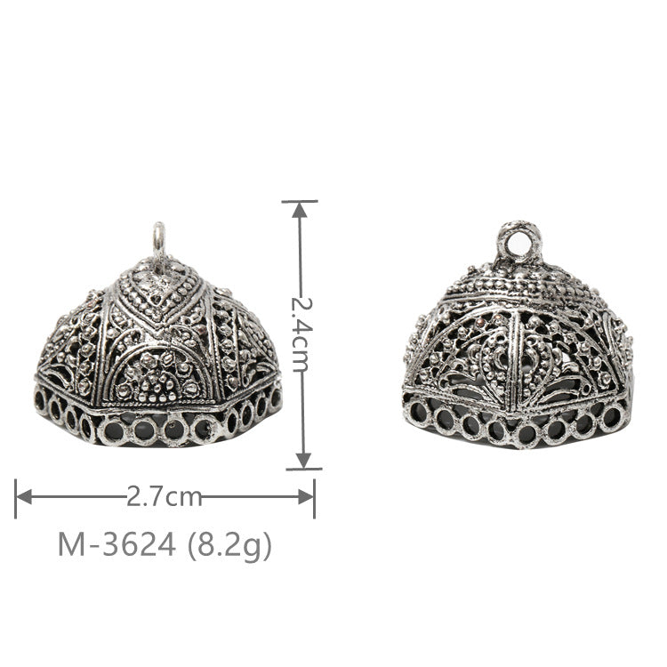 Larger Bail Caps Large Cone Caps, Metal Caps, 50pcs