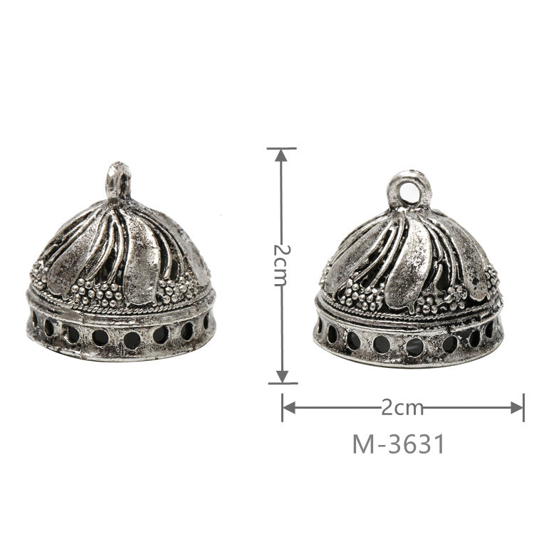 Larger Bail Caps Large Cone Caps, Metal Caps, 50pcs
