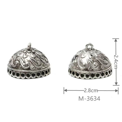 Larger Bail Caps Large Cone Caps, Metal Caps, 50pcs