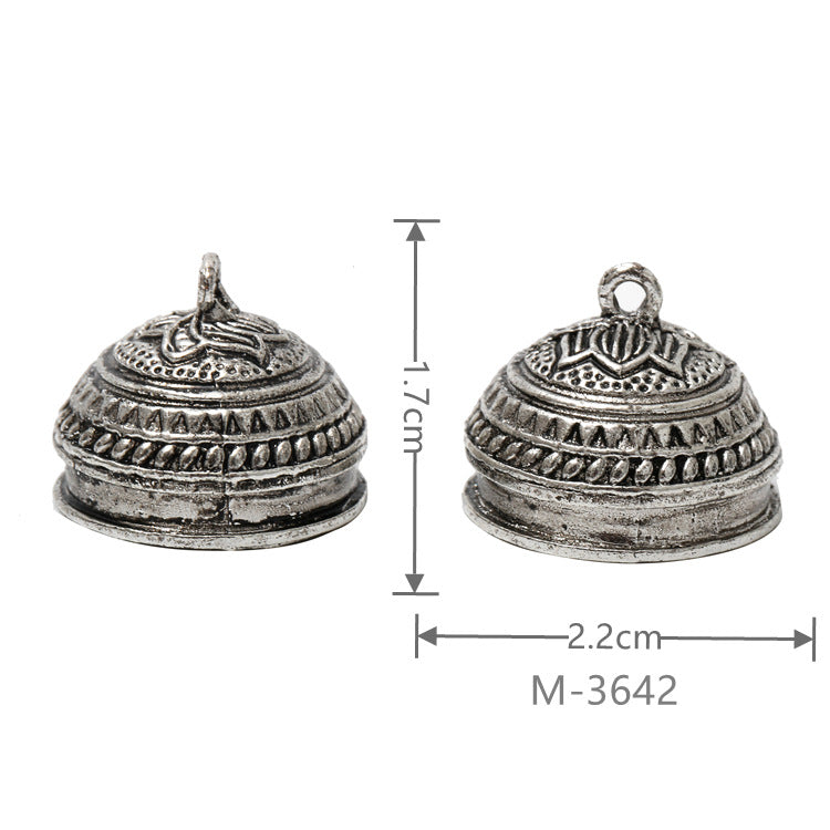 Larger Bail Caps Large Cone Caps, Metal Caps, 50pcs