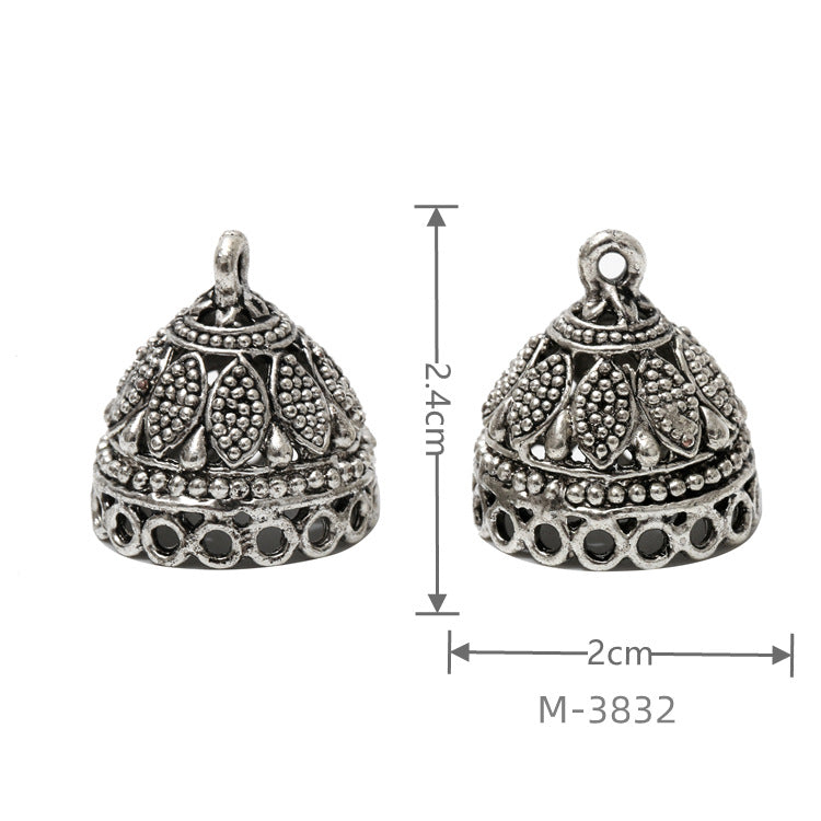 Larger Bail Caps Large Cone Caps, Metal Caps, 50pcs