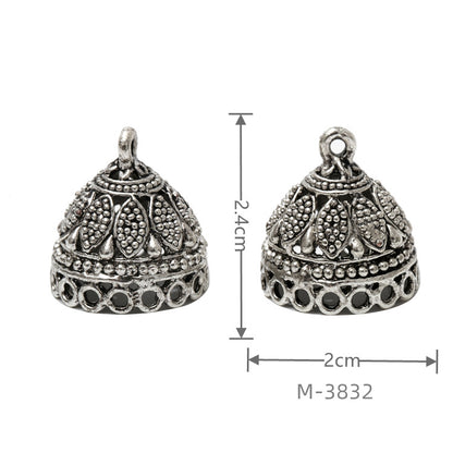 Larger Bail Caps Large Cone Caps, Metal Caps, 50pcs