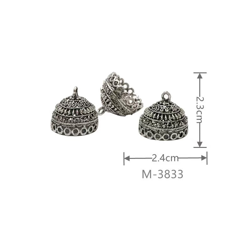 Larger Bail Caps Large Cone Caps, Metal Caps, 50pcs