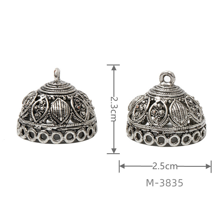 Larger Bail Caps Large Cone Caps, Metal Caps, 50pcs