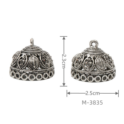 Larger Bail Caps Large Cone Caps, Metal Caps, 50pcs